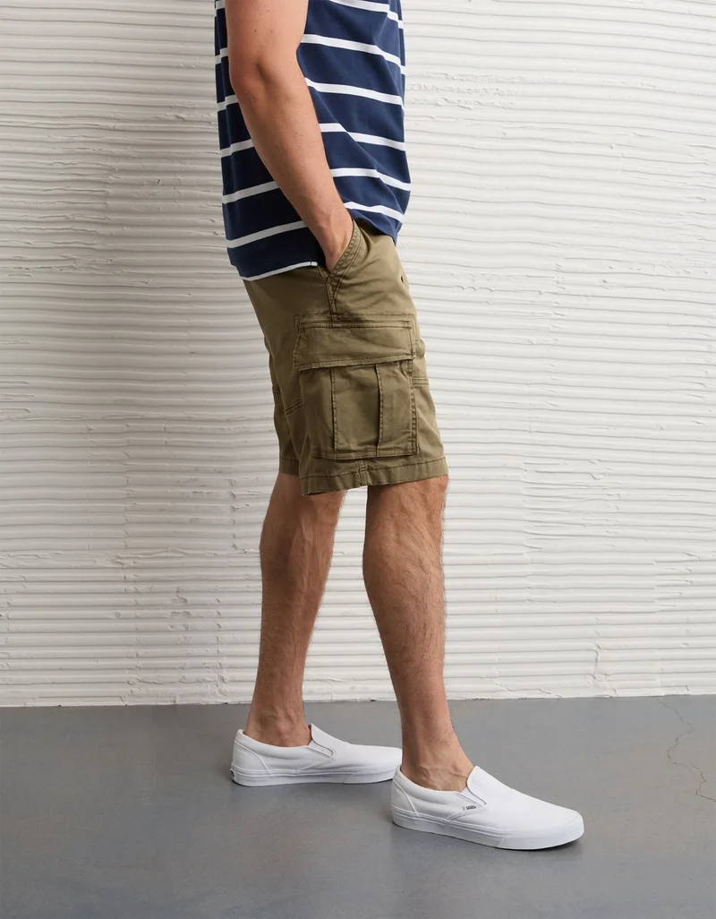 American Eagle  AE 10" Flex Lived-In Cargo Short for Men | Best Price UAE